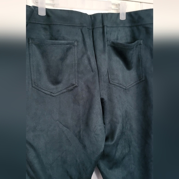 Isaac Mizrahi Estate Faux Suede Slim-Leg Pull On Pants - Picture 2 of 13
